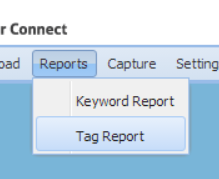 Export Tag or Keyword Report